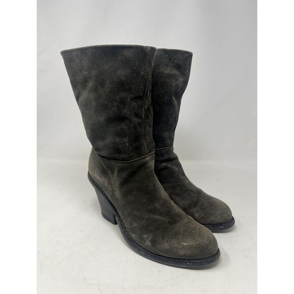 Fiorentini Baker Gray suede Leather Pull on Women’s Boots EUR 39 READ - Picture 1 of 10